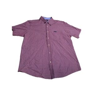 Chaps Shirt Men's XXL  Check Shirt‎ Button Up Short Sleeve Easy Care 0133